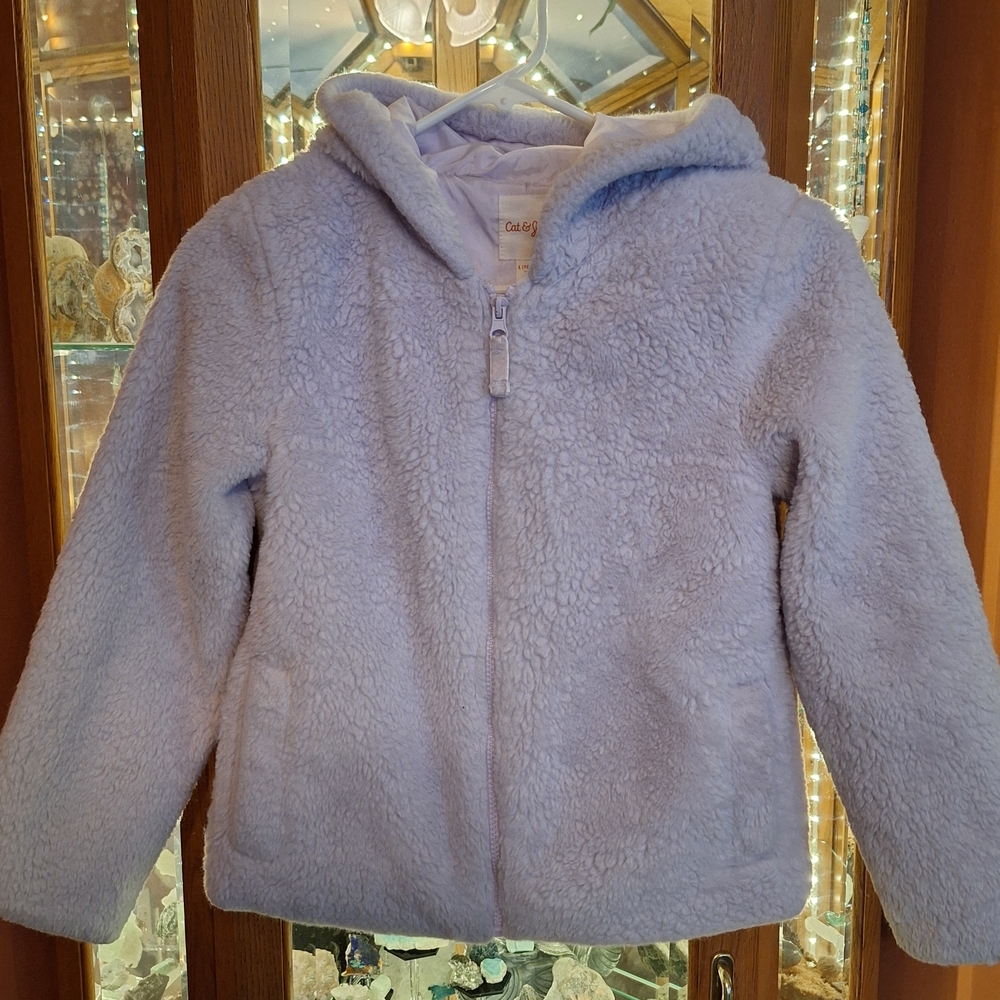 Cat & Jack Light Purple Fleece Hoodie Jacket